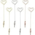 thumbnail image 1 of Juego de 6 herramientas para sujetar pulseras, con forma de corazón en espiral, para tarjetas de regalo, cierres y broches de joyería de oro rosa y plata, y abrazaderas para sujetar relojes., 1 of 9