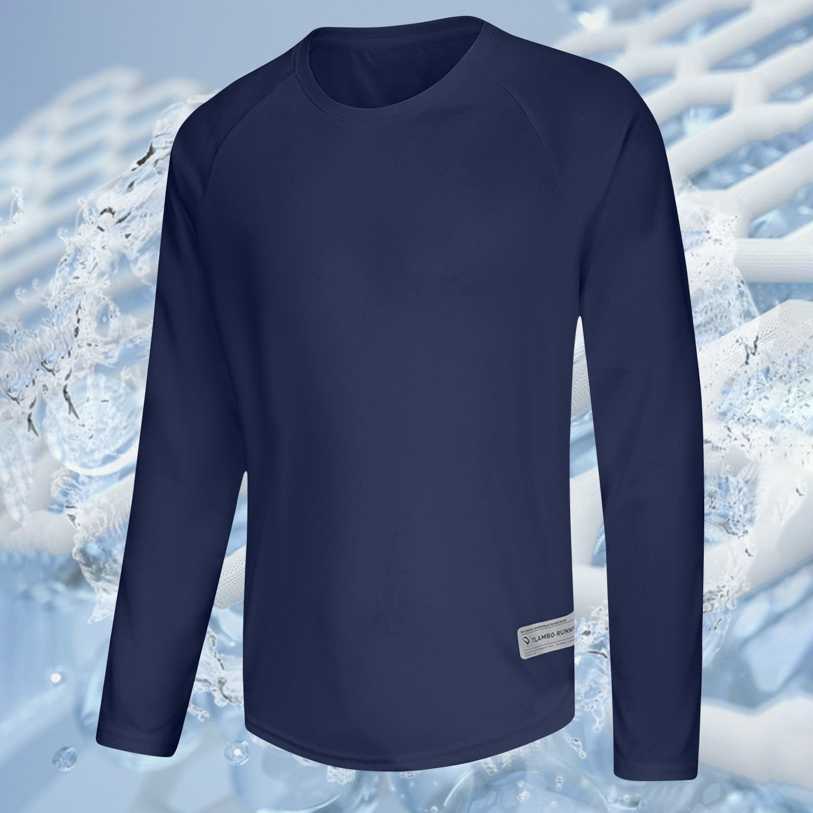 A4 Cooling Performance Long Sleeve Crew Shirt - Safety Yellow, Moisture Wicking - View #9
