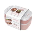 thumbnail image 5 of Bentgo Classic - Adult Bento Box, Stackable 3-Compartment Lunch Box with Removable Utensil Set and Sealing Strap, BPA-Free, Food Container Ideal for Meal Prep, Work, and On the Go (Blush Marble), 5 of 5