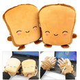 thumbnail image 3 of 2 pares de calentadores de invierno sin dedos para ordenador portátil, guantes USB, guantes de felpa calentados, manoplas de felpa con dibujos animados, calefacción media alimentada, 3 of 5