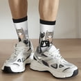 thumbnail image 6 of Logiee Colors Cats Print Adult Socks for Men & Women,Calf Socks, Ankle Socks,Boots Socks,Breathable Casual Sock,Unisex Crew Socks, 6 of 6