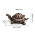 thumbnail image 3 of Modern Home Decor, Brass Incense Holder Turtle Incense Burner and Incense Holder with Ash Catcher Incense Stick Holder Censer Stand Tea Culture Meditation Decor, 3 of 6