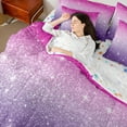 thumbnail image 4 of Castle Fairy Bling Glitter Print Twin Bedding Sets,Dreamy Princess Bedding Comforter Set, 4 of 8