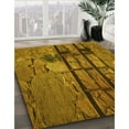 thumbnail image 2 of Ahgly Company Indoor Round Patterned Dark Bronze Brown Area Rugs, 4' Round, 2 of 6