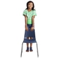 ECR4Kids 16in Stack ChairChrmNV Glide, 6pk