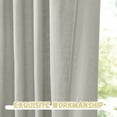 thumbnail image 5 of StangH Natural Linen Semi Sheer Curtains 96 inches Long, Breathable Linen Weave Light Filtering Sheer Drapes for Living Room Patio Sliding Glass Door, Light Grey, W55 x L96, 2 Panels, 5 of 7