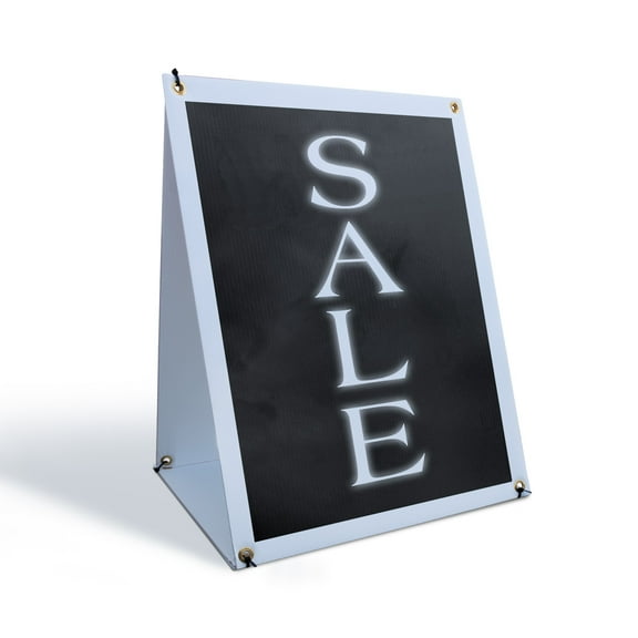 Sale Sidewalk Sign 18 Inch x 24 Inch A-Frame Images On Both Sides | Retail Promotions, Eye-Catching Display, Professional Signage | Made in USA