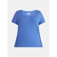thumbnail image 5 of Terra & Sky Women’s Plus Rib Tee, Sizes 0X-5X, 5 of 5