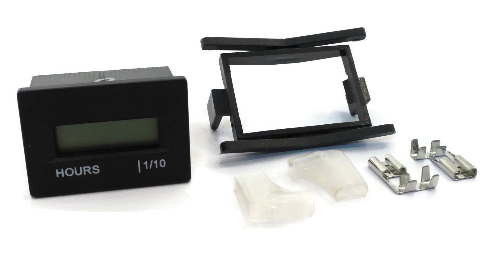 (2) New Universal SnapIn DIGITAL HOUR METERS Zero Turn Lawn Mower / ZTR / Rider by The ROP Shop