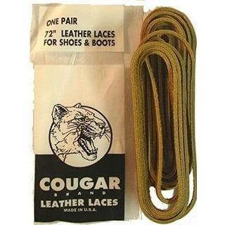 2 Pairs Waxed Round Shoelaces - for Oxford Dress Boots Leather