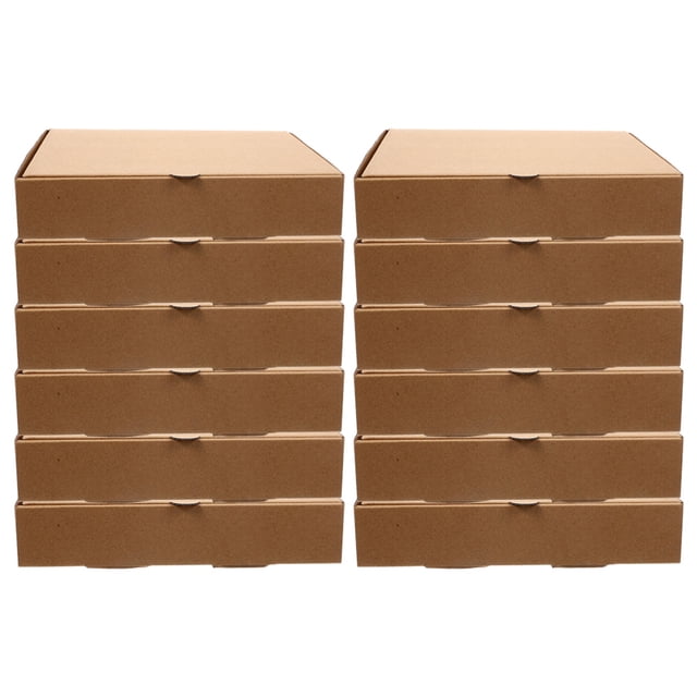 MIANGASTORE 12pcs Takeout Pizza Preservation Box Thicken Paper Pizza Wrapping Box Pizza Takeout Delivery Box