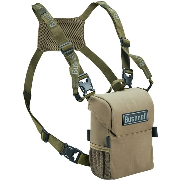 Paquete de prismáticos Bushnell Vault con funda de transporte, color verde pizarra