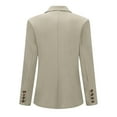 thumbnail image 5 of Women's 2 Piece Business Suit Set Lapel Single-breasted Polyester Suit Jacket With Straight Trousers, 5 of 5