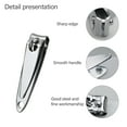 thumbnail image 4 of 32 Pieces Nail Clippers Flat Toenail Clippers Stainless Steel Manicure Pedicure Sturdy Trimmer Set For Men And Women, 4 of 6