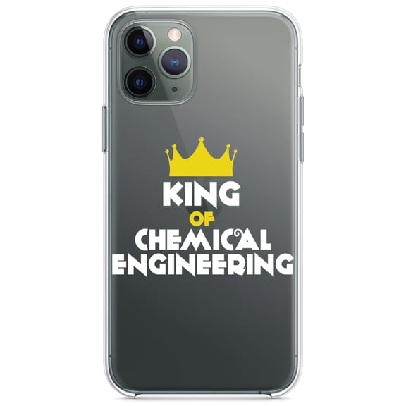 DistinctInk Clear Shockproof Hybrid Case for iPhone 11 Pro (5.8" Screen) - TPU Bumper Acrylic Back Tempered Glass Screen Protector - King of Chemical Engineering