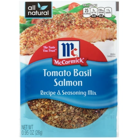 McCormick Tomato Basil Salmon Recipe & Seasoning Mix, 0.95 oz