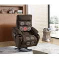 thumbnail image 4 of MAYEERTY Electric Recliner Chair with Massage & Heat for Elderly, 3 Positions,2 Pockets & Cup Holders, USB, 4 of 6