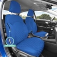 thumbnail image 4 of For 2019-2024 Kia Forte FH Group Neoprene Custom Fit Waterproof Car Seat Covers - Front Set Solid Blue, 4 of 8