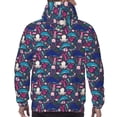 thumbnail image 7 of Pofeuu Underwater Animals Print Mens Casual Hooded Collar Drawstring Hoodies Pullover Sweatshirts Casual Long Sleeve Shirts-Medium, 7 of 7
