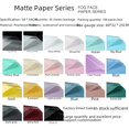 thumbnail image 3 of Papel para embalaje de flores, papel para ramo, materiales para embalaje de ramo de flores, papel mate translúcido, papel de regalo coreano de color sólido, 3 of 3