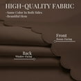 thumbnail image 2 of ZOPZO Blackout Curtains with Hook-and-Loop, Brown, 28W x 51L Inch, Easy Install for Kitchen and Bedroom Windows, 2 of 10