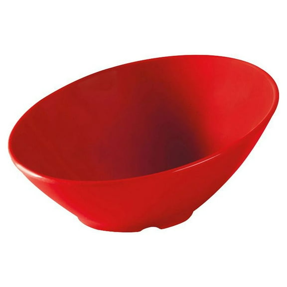 G.E.T. Angled Cascading Serving Bowl for Salads, Snacks and Pasta, 1.9 Quart / 12", Red