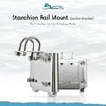 thumbnail image 3 of MARINE CITY Stainless Steel Rail mount Anchor Bracket, 35 lb Capacity  Fits 1 to 1-1/4 Inches, Vertical Stanchions, Corrosion-Resistant, Easy Install, for Marines, Boats, Yachts, Ships, 3 of 8