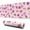 Pink Football, variant on Long Mouse Pads for Desk,Pink Football and Flowers Pattern Desk Mats on Top Of Desks, Desk Mouse Pad Extra Large with 3mm Non-Slip Base and Stitched Edge for Gaming,Office,Work,Home 31.5"x11.8"
