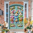 thumbnail image 1 of Decoraciones de Pascua, adornos de Pascua, regalos de Pascua, cortina de puerta de Pascua, lindo conejito, huevos de Pascua, escena festiva, decoración de porche y patio, cubierta de puerta, pancarta, 1 of 6