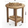 thumbnail image 4 of WINSOON 2-Tier Side Table Adirondack Table End Table with Storage Shelf Natural Finish, 4 of 7