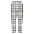 thumbnail image 6 of Wdfiry Mens Pajamas Set Cotton Pajamas Mens Long Sleeved Cotton Thin Plaid Plus Size Casual Wearable Housewear Suit Mens Pajamas, 6 of 6