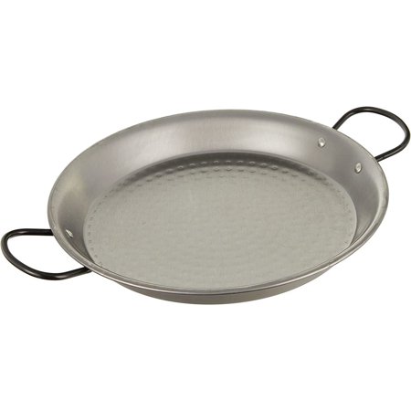 Polished Steel Valencian Paella Pan, 30 cm, 30cm, Silver