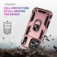 thumbnail image 2 of Pozyie Rugged Case for iPhone 17 Pro Max with Screen Protector, Full-Body Shockproof Protective Cover with Metal Magnetic 360° Rotating Ring Kickstand, Rose Gold, 2 of 6