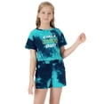 thumbnail image 2 of Topgal 100% Cotton Tie Dye Crop Top & Shorts Clothes Set Outfit for Big Girls Size 16/18, 2 of 4