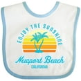 thumbnail image 3 of Inktastic Summer Enjoy the Sunshine Newport Beach Florida in Blue Boys or Girls Baby Bib, 3 of 4
