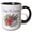 Black/White, variant on 3drose, Happy 50th Anniversary Roses and Lavender, 15oz Mug