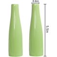 thumbnail image 6 of ABPETE Small Ceramic Vase Set of 2 Flower Bud Vases Modern Minimalist Vase Mini Table Floral Vase Flower Arrangement for Home Living Room Office Centerpiece Decor 5 inch Green, 6 of 9