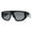 Black (Black), variant on Futuristic Fashion Sunglasses Unisex Modern Trendy Shades UV 400 Black