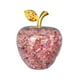thumbnail image 2 of Manzana de cristal de Navidad, rojo rosa, manzanas de cristal para regalos románticos de Nochebuena para ella, 2 of 6