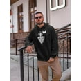 thumbnail image 2 of Astronaut With A Flag On Space. Hoodie Men -Image by Shutterstock, Male Large, 2 of 4
