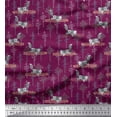 thumbnail image 1 of Soimoi Poly Georgette Fabric Tree & Sloth Cartoon Print Fabric by The Yard 52 Inch Wide, 1 of 3