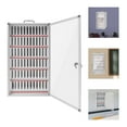 thumbnail image 6 of Lockable Cell Phone Storage Cabinet, 72-Slot, Wood and Acrylic Design, Clear Door, Wall-mounted or Free-standing, Ideal for Schools, Offices, Libraries, and Gyms, 6 of 8