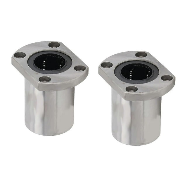 2pcs Linear Motion Ball Bearing Elliptical Flange Accessory Kit for Equipment and Machine