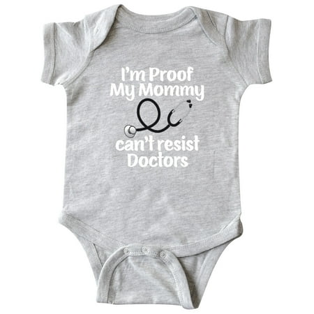 

Inktastic Proof Mommy Cant Resist Doctor Dad Gift Baby Boy or Baby Girl Bodysuit