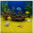 thumbnail image 5 of AuroraX Glow in the Dark Pebbles Fluorescent Garden Stones Bulk 500 Pcs Outdoor Use Fish Tank Safe Mini Size Luminous Aquarium Decor Yellow, 5 of 6