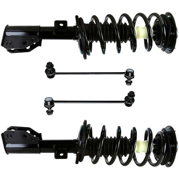 CCIYU Complete Suspension Kit Fits 2010 2011 2012 2013 2014 2015 2016 for Chevrolet Equinox Includes Front Strut Spring Assembly Stabilizer Bar Link Stabilizer Bar Link