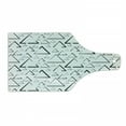 thumbnail image 1 of Geometric Cutting Board, Hand Drawn Triangles Creative Abstract Minimalist Urban Style Artisan Print, Decorative Tempered Glass Cutting and Serving Board, Wine Bottle Shape, Black White, by Ambesonne, 1 of 1