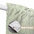 thumbnail image 4 of Sage Green Branches Swag Valances for Windows, Kitchen Window Curtains Over Sink, Vintage Art Farmhouse Window Treatment Curtains for Living Room/Bedroom Curtains 2 Panel Sets 36"x45", 4 of 8
