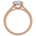 thumbnail image 3 of SuperJeweler 1 1/2 Carat Oval Shape Moissanite Solitaire Engagement Ring in 14 Karat Rose Gold for Women, 3 of 6