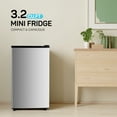 TINKLE WELL 3.2 Cu Ft Mini Fridge with Freezer, Compact Single Door